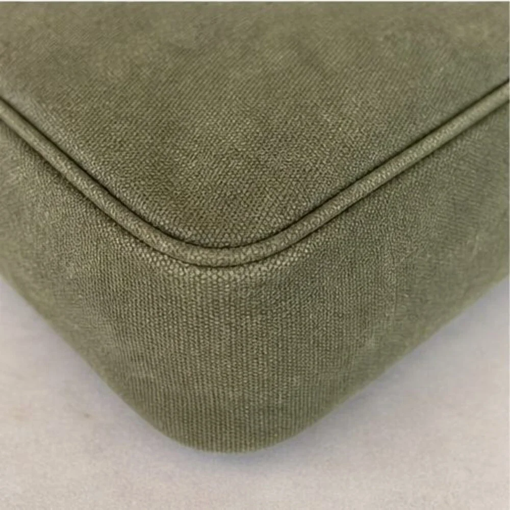Olive Canvas Crossbody Bag